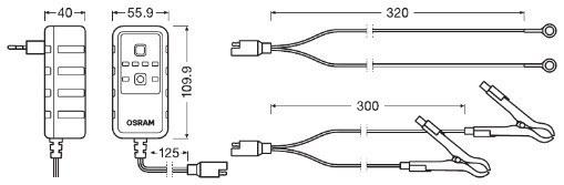 Batteriladdare, Universal Osram Batterycharge 901 OEBCS901 OSRAM Batteriladdare, Universal Osram Batterycharge 901 OEBCS901 OSRAM
