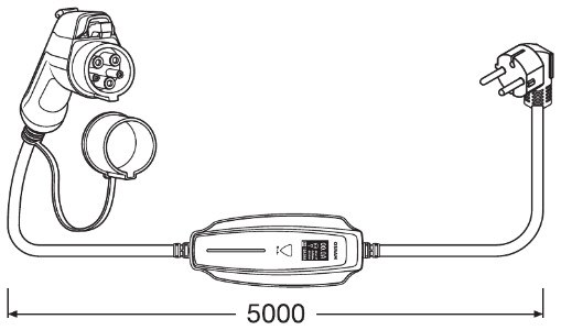 Laddkabel elbil OSRAM Typ 1 32A. Fas-3, Universal Osram OPC10A05 OSRAM