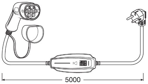 Laddkabel elbil OSRAM Typ 2 32A. Fas-3, Universal Osram OPC20A05 OSRAM
