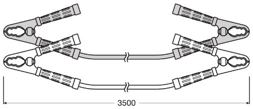 Elkoppelskabel, Universal Osram Starter cable 700a OSC250A OSRAM