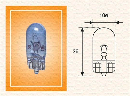 Glödlampa MAGNETI MARELLI  W5W W2,1x9,5d Magneti marelli 00205190 MAGNETI MARELLI