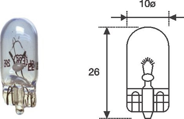 Glödlampa MAGNETI MARELLI  W5W W2,1x9,5d Magneti marelli 00205190 MAGNETI MARELLI