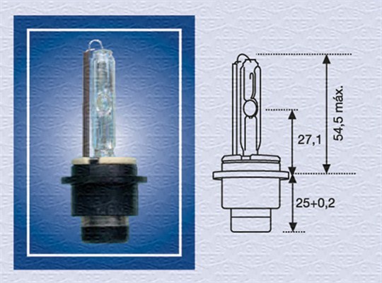 Xenonlampa MAGNETI MARELLI D2S P32d-2 Magneti marelli 00254110000 MAGNETI MARELLI