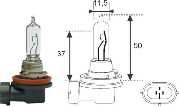 Halogenlampa MAGNETI MARELLI H9 PGJ-19-5 Magneti marelli 00254810 MAGNETI MARELLI