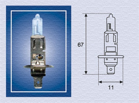 Halogenlampa MAGNETI MARELLI H1 P14,5s Magneti marelli 0025521000 MAGNETI MARELLI Halogenlampa MAGNETI MARELLI H1 P14,5s Magneti marelli 0025521000 MAGNETI MARELLI