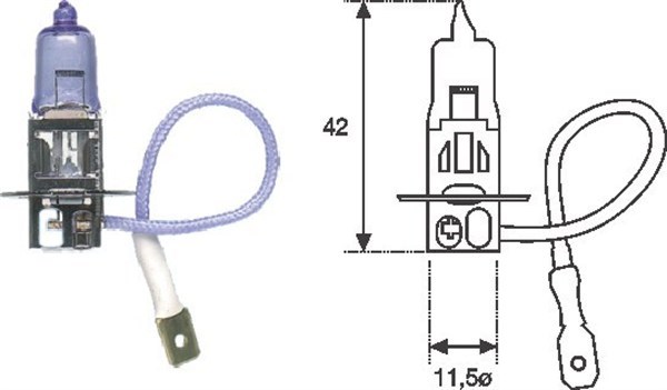 Halogenlampa MAGNETI MARELLI H3 PK22s Magneti marelli 00255310000 MAGNETI MARELLI