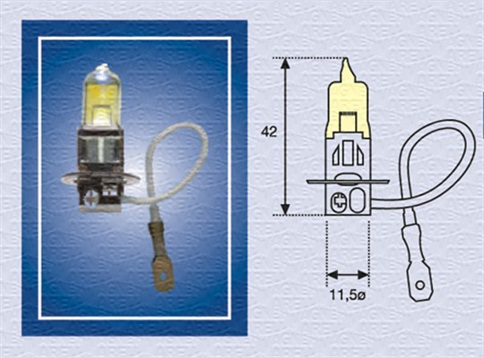 Halogenlampa MAGNETI MARELLI ALL SEASON H3 PK22s Magneti marelli  MAGNETI MARELLI