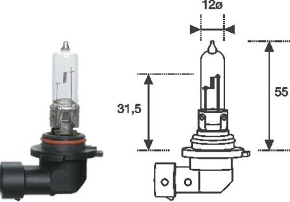 Halogenlampa MAGNETI MARELLI HB3 P20d Magneti marelli 00257720000 MAGNETI MARELLI