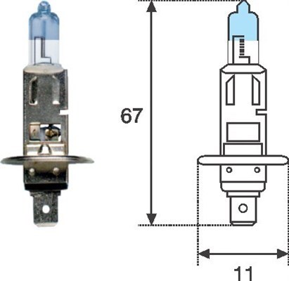 Glödlampa, huvudstrålkastare 12V Magneti marelli 002587100000 MAGNETI MARELLI