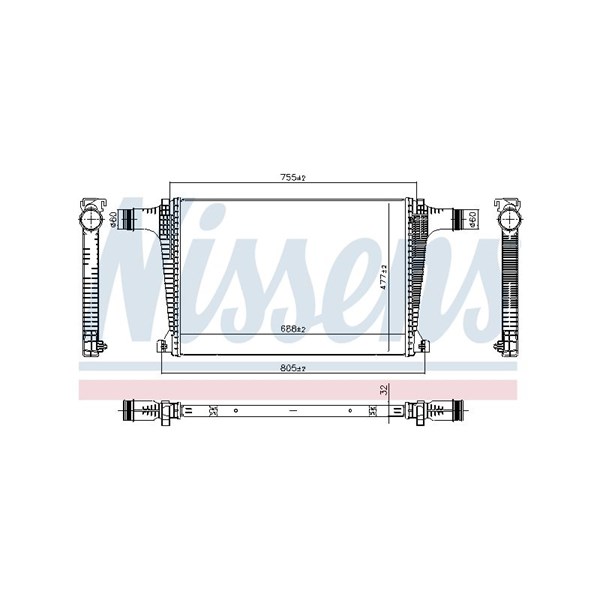 Intercooler Nissens 961594 NISSENS
