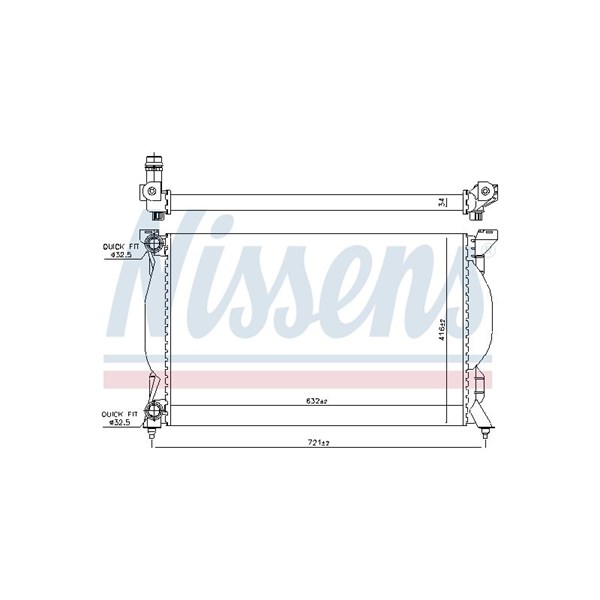 Kylare, motorkylning Nissens 60304A NISSENS