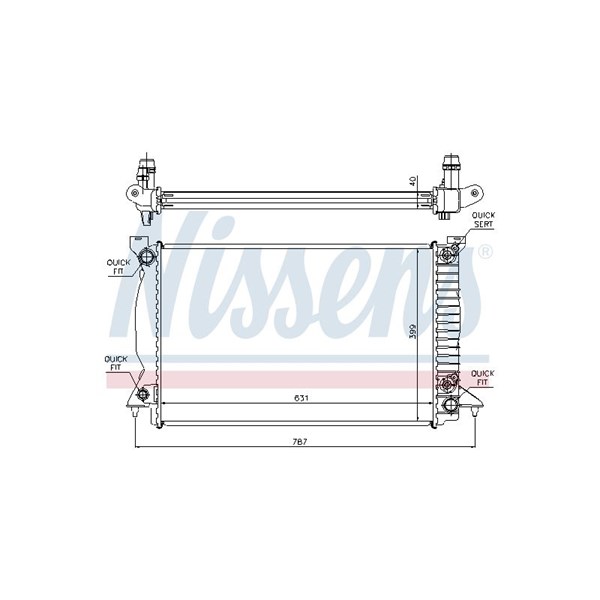 Kylare, motorkylning Nissens 60314A NISSENS