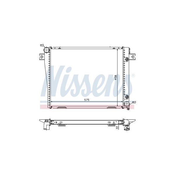 Kylare, motorkylning Nissens 60601A NISSENS