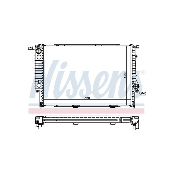 Kylare, motorkylning Nissens 60747A NISSENS Kylare, motorkylning Nissens 60747A NISSENS