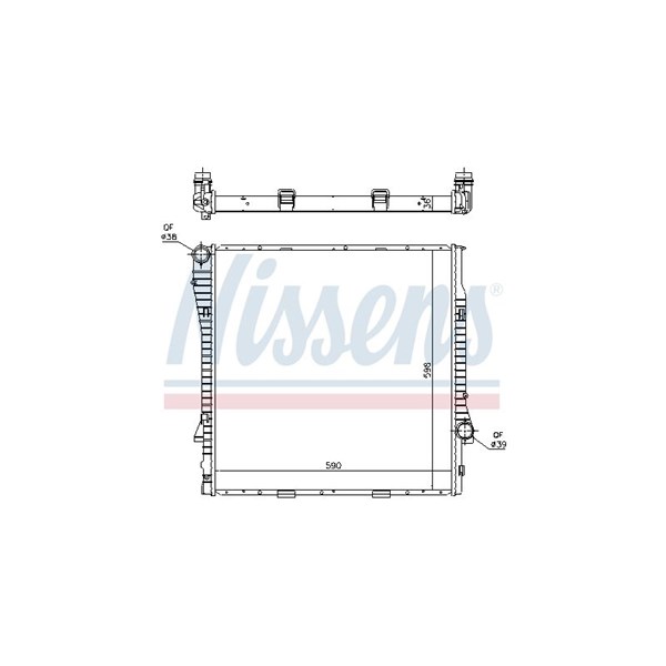 Kylare, motorkylning Nissens 60819 NISSENS