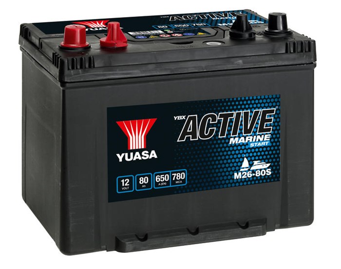 Startbatteri Yuasa marin : 12 V / 80 Ah, Universal YUASA