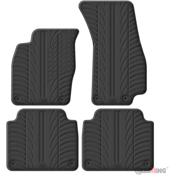 Gummimattor Audi A8 (4N) 2018, Fram eller bak Gledring GL 0711 GledRing