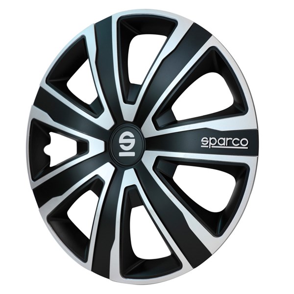 Hjulsidor/ Navkapslar, Universal Sparco SP 1481SVBK Hjulsidor/ Navkapslar, Universal Sparco SP 1481SVBK