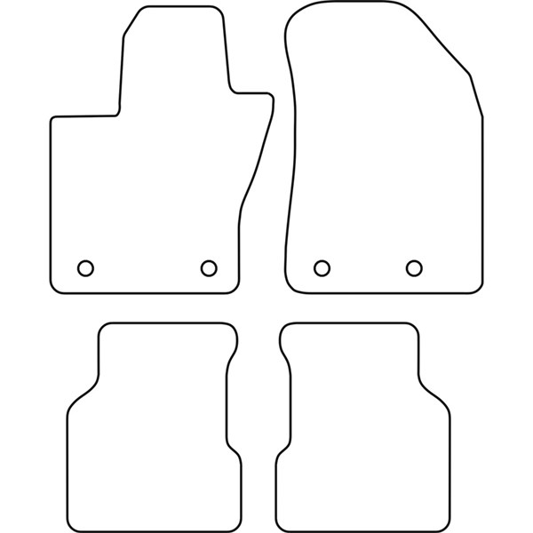 Textilmatta, kupé, Fram eller bak Autostyle TM AR525V AutoStyle Textilmatta, kupé, Fram eller bak Autostyle TM AR525V AutoStyle