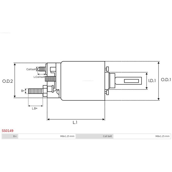 Magnetswitch, startmotor As-pl SS0149 AS-PL Magnetswitch, startmotor As-pl SS0149 AS-PL
