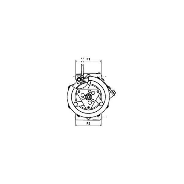 Kompressor, klimatanläggning 12V Hc-cargo 241297 HC-Cargo