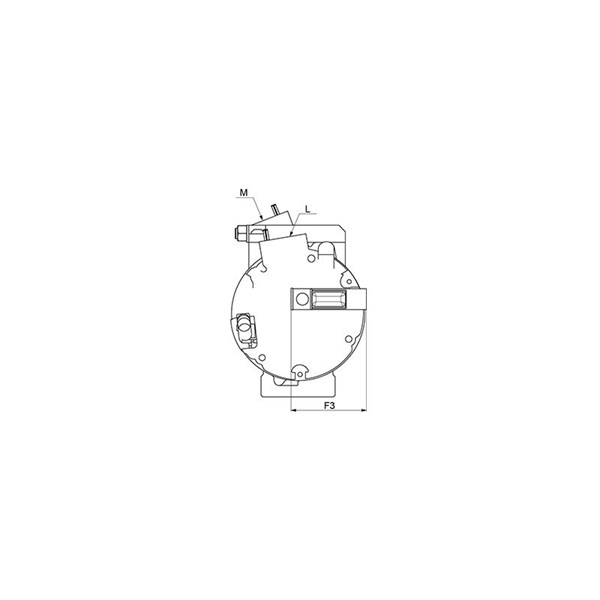 Kompressor, klimatanläggning 12V Hc-cargo 241618 HC-Cargo
