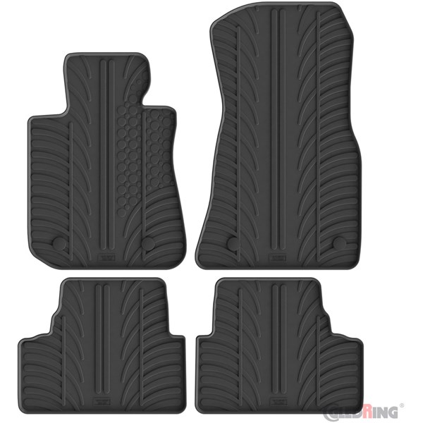 Gummimattor BMW i4 (G26) 2021-, Fram eller bak GledRing