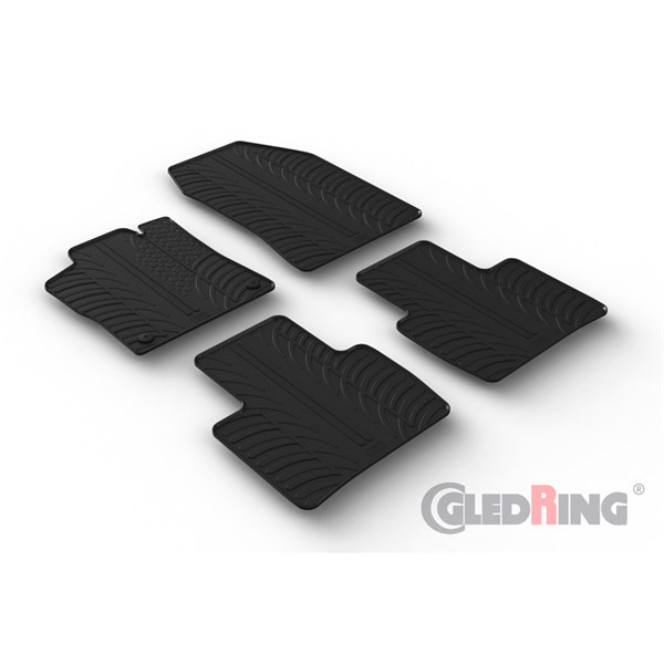 Gummimattor Citroën C5 X 2021- , Fram eller bak Gledring GL 0729 GledRing