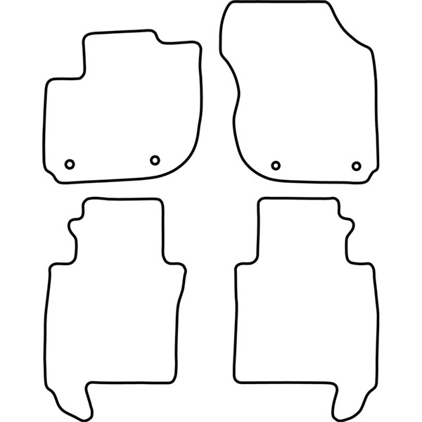 Textilmatta, kupé, Fram eller bak Autostyle TM HO551 AutoStyle