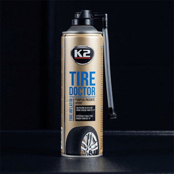 Punkteringsspray K2 Tire Doctor 535ml, Universal K2