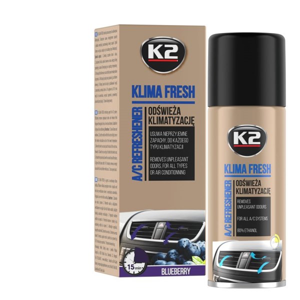 Luftfräschare K2 Klima Fresh Blueberry A/c refreshener 150ml K2