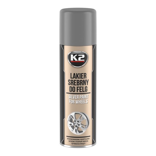 Sprayfärg för fälgar K2 Silver laquer for wheels 500ml, Universal K2