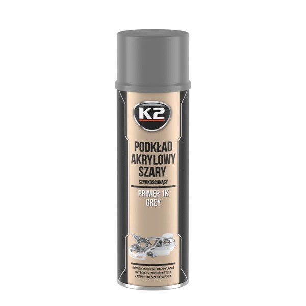 Sprayfärg grå K2 Primer 1k 500ml, Universal K2
