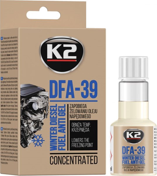 Bränsletillsats Winter Diesel Fuel Anti Gel K2 Dfa-39 50ml K2