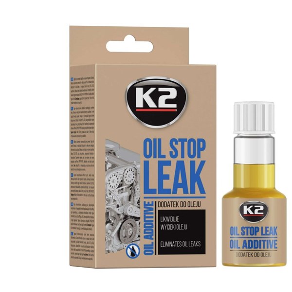 Motoroljetillsats K2 Stop Leak Oil 50ml, Universal K2