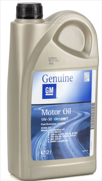 Motorolja Opel-gm Dexos2 5w-30, 2l Original