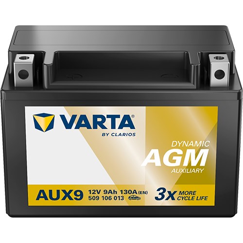 STARTBATTERI VARTA 12V 9AH 130A, Bagageutrymme VARTA