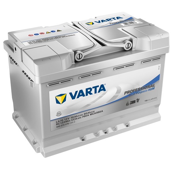 STARTBATTERI VARTA 12V 70AH 760A	, Universal VARTA