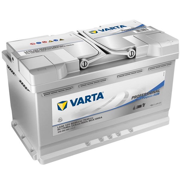 Startbatteri Varta Prof Dp Agm La80 80ah 800a, Universal VARTA