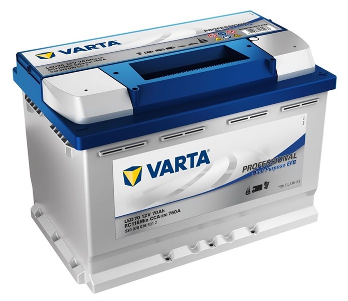 STARTBATTERI VARTA Professional Dual Purpose EFB 70AH 760A VARTA