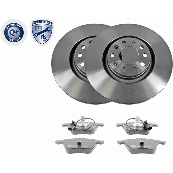 Bromssats, Skivbroms Ventilerad, Framaxel VAICO Expert kits + VAICO