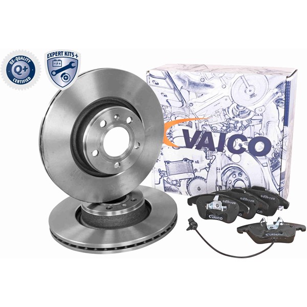 Bromssats, Skivbroms Ventilerad, Framaxel VAICO Expert kits + VAICO
