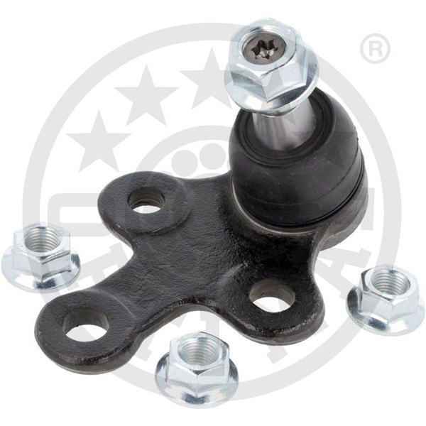 Kulled / Spindelled, framaxel höger, framaxel vänster, Nedre