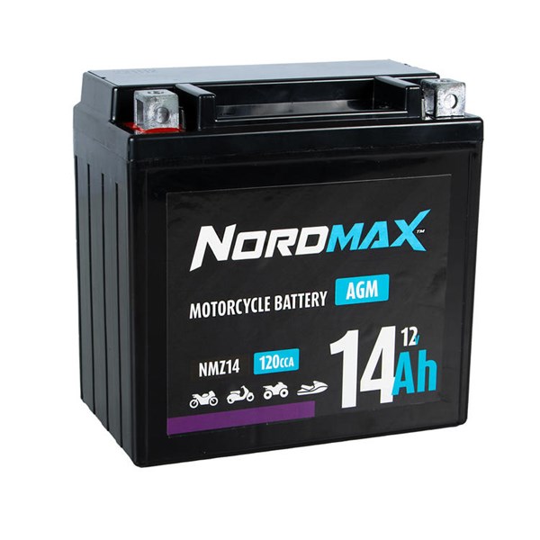 MC Batteri AGM NordMax 12V 14Ah 120A Nordmax
