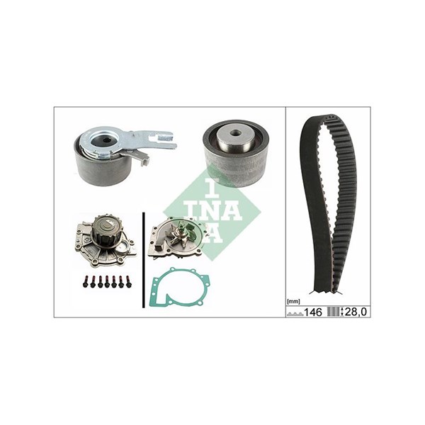 Kamremskit med vattenpump Ina 530 0421 30 INA Kamremskit med vattenpump Ina 530 0421 30 INA