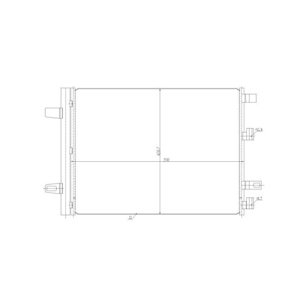 Kondensor, klimatanläggning Nrf 350465 NRF
