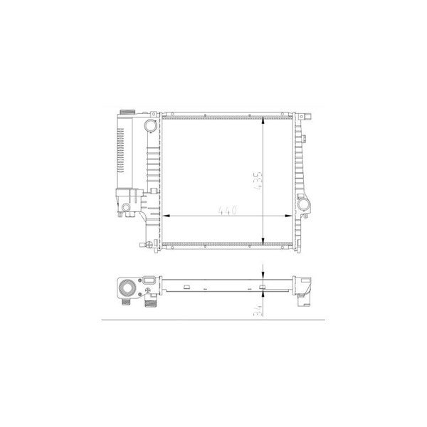 Kylare, motorkylning Nrf 53849A NRF Kylare, motorkylning Nrf 53849A NRF