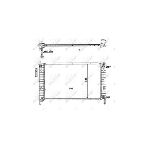 Kylare, motorkylning Nrf 56134 NRF Kylare, motorkylning Nrf 56134 NRF