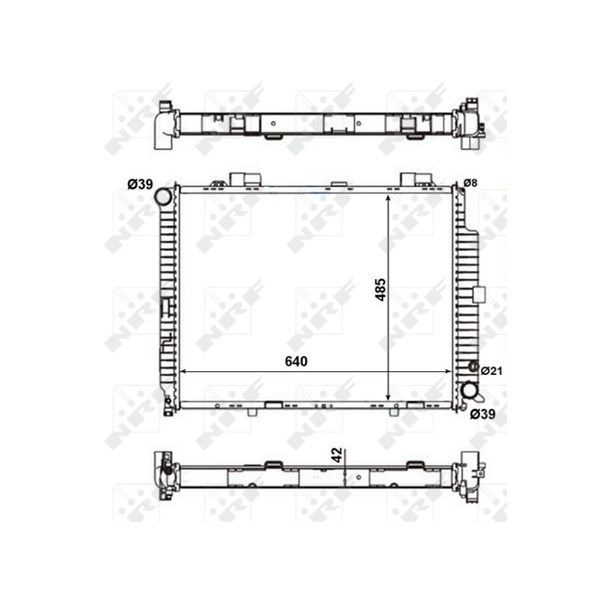 Kylare, motorkylning Nrf 56140 NRF