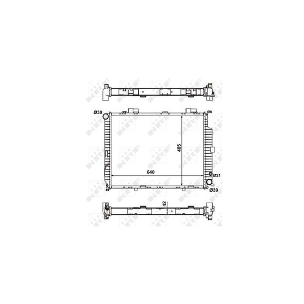 Kylare, motorkylning Nrf 56140 NRF Kylare, motorkylning Nrf 56140 NRF